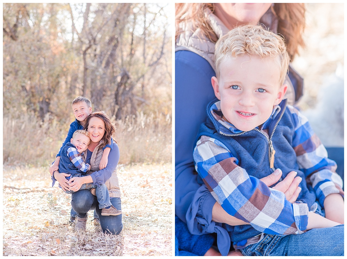 fall family pictures Colorado with brothers