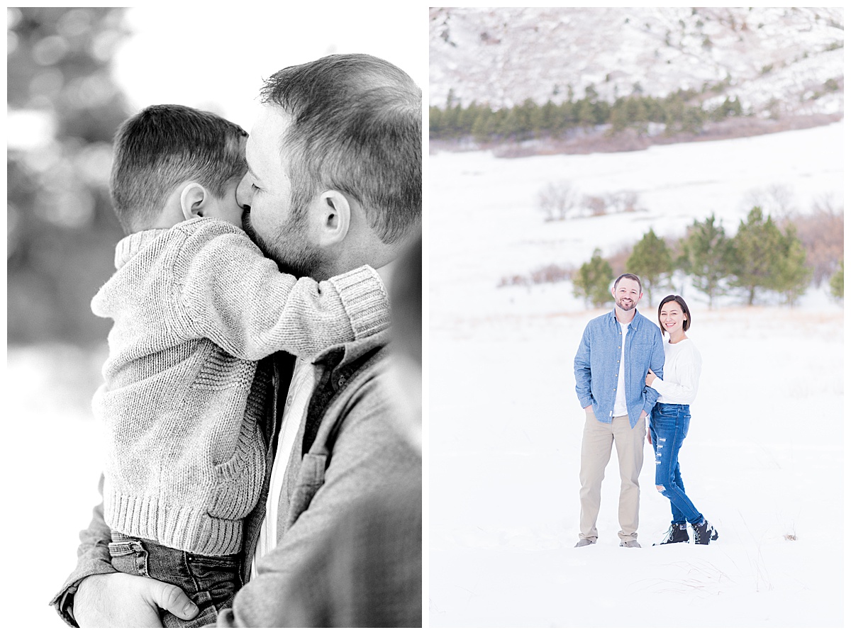 winter family pictures in Colorado