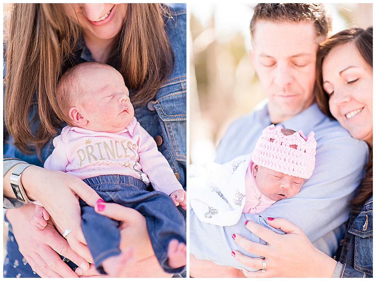 outdoor newborn family pictures