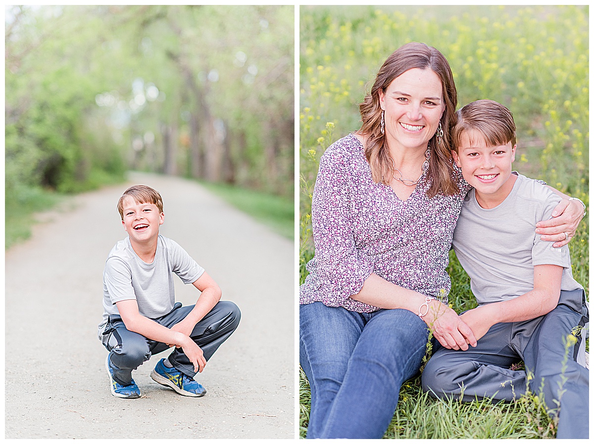 Littleton Spring family pictures with big kids