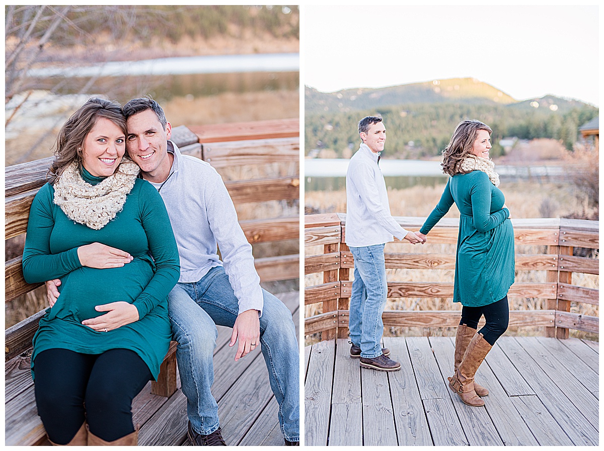 Evergreen Lake maternity pictures