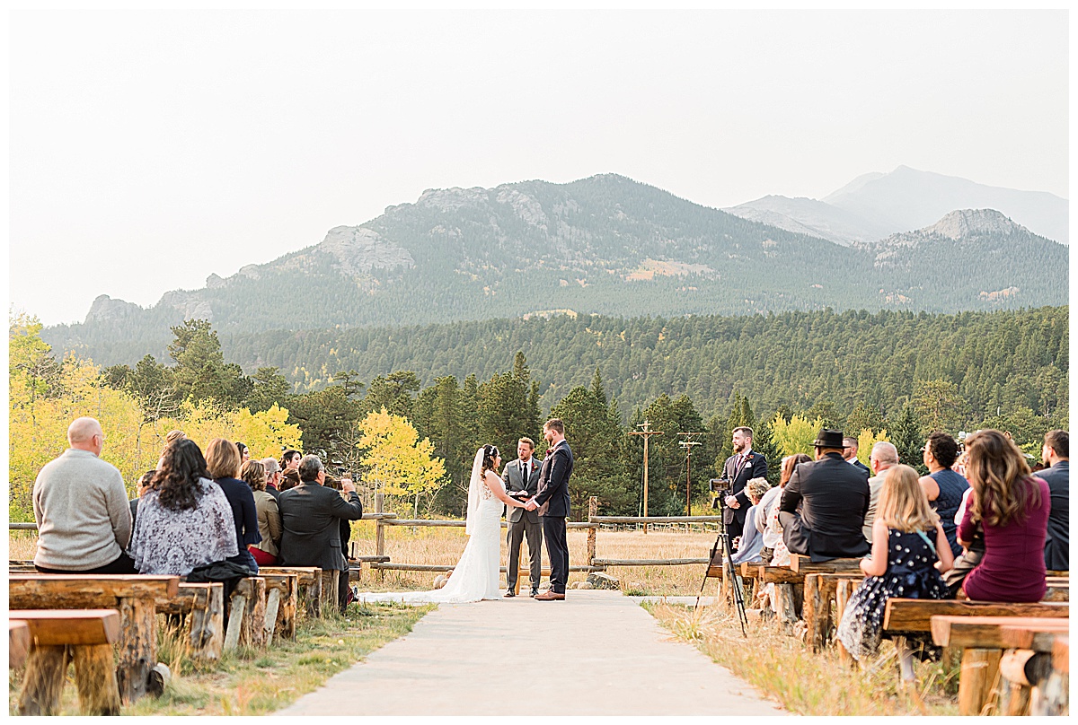 Wild Basin Lodge wedding day