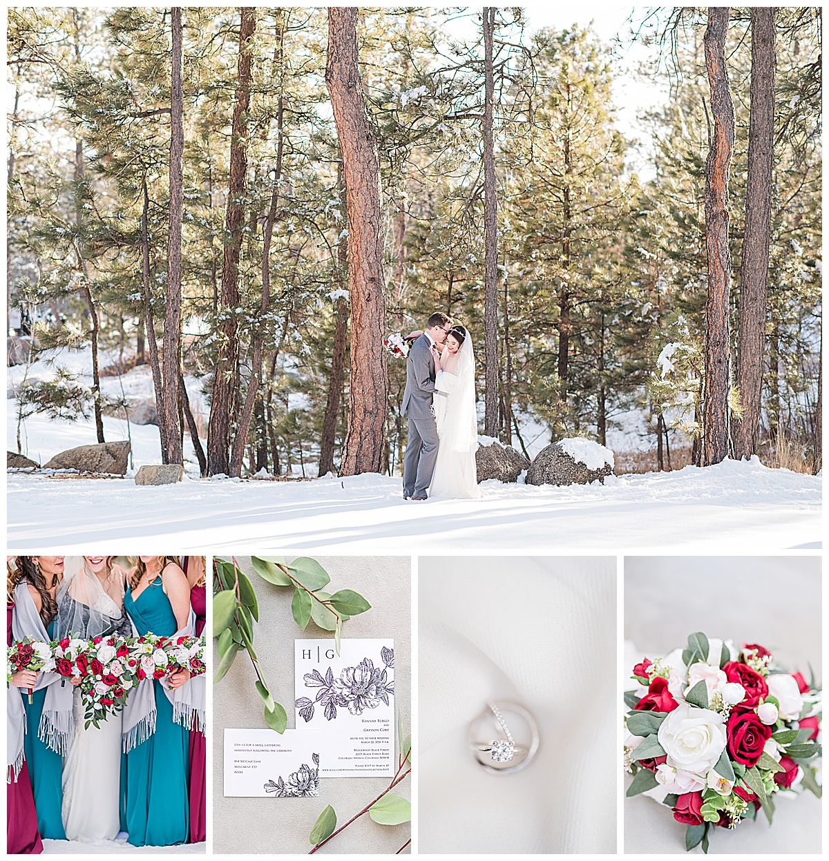 Black Forest by Wedgewood Winter Wedding in Colorado