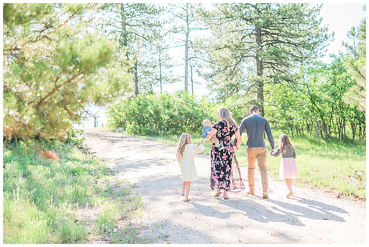 morning family session at Dawsons Butte in Castle Rock Colorado