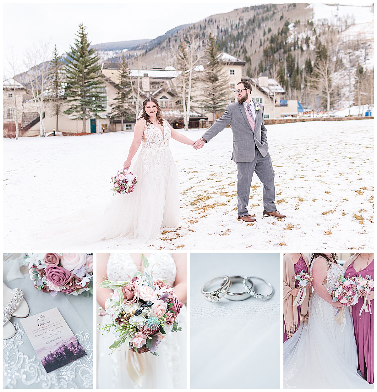 Vail winter wedding Larkspur Events and Dining