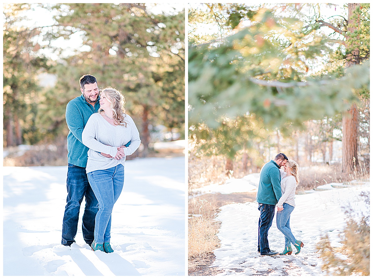 winter engagement pictures