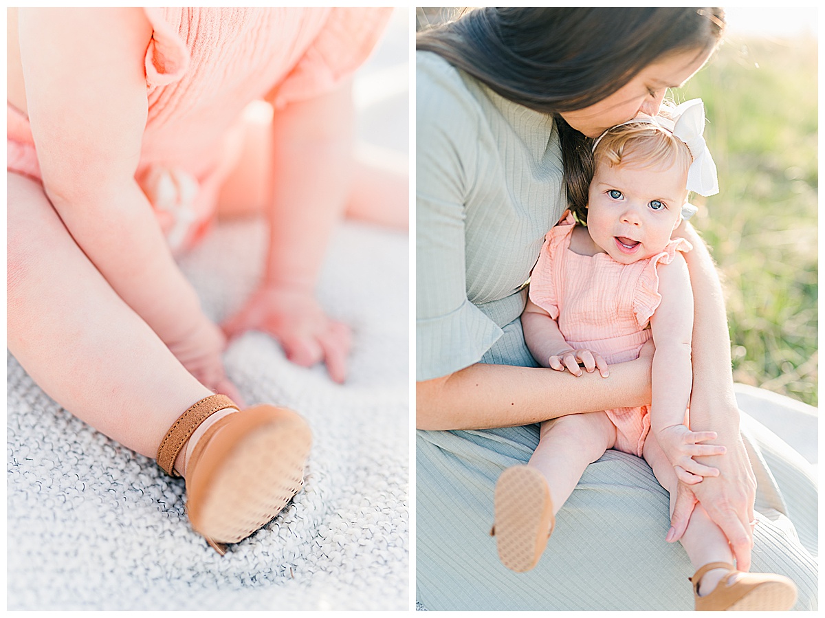 mother daughter one year pictures Colorado family photographer