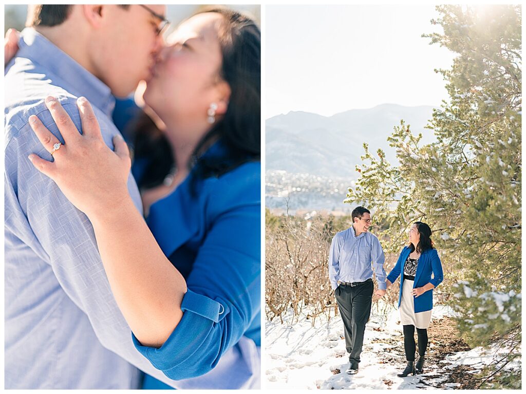 Garden of the Gods engagement pictures Pikes Peak