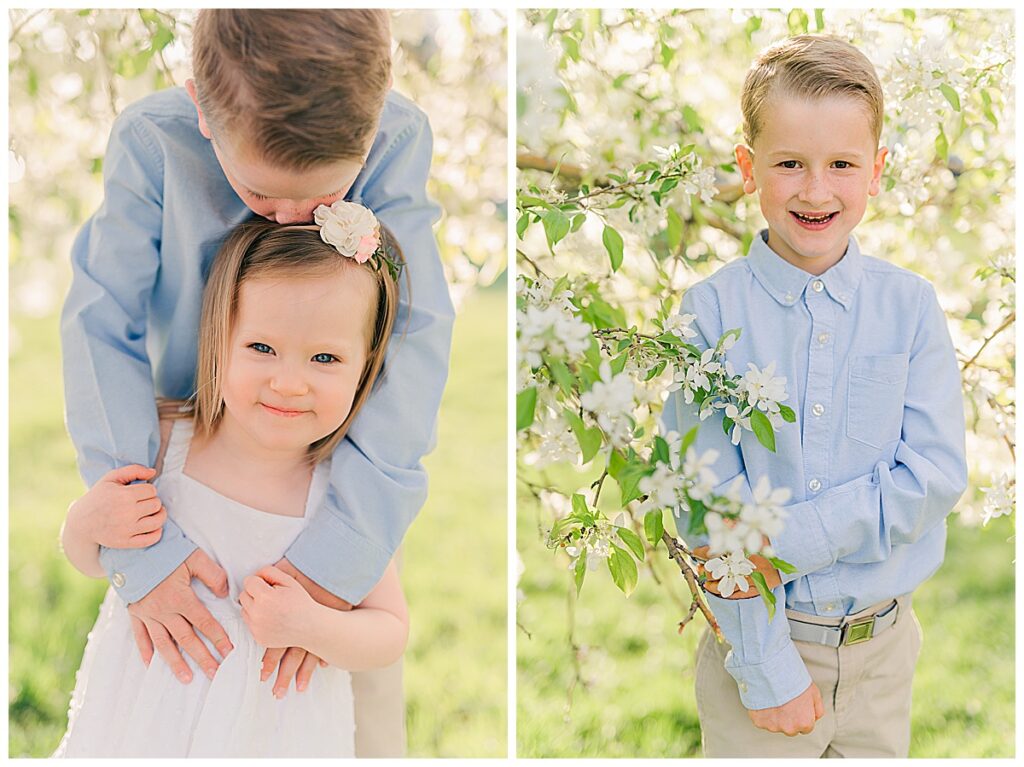 brother and sister spring pictures