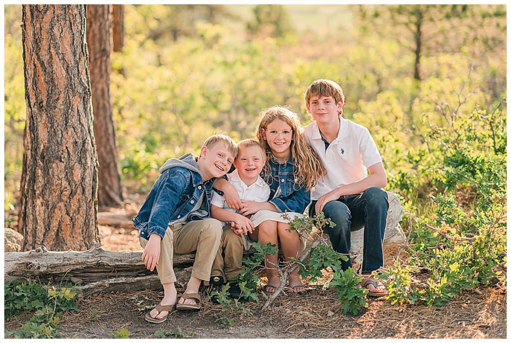 summertime family pictures in Castle Rock