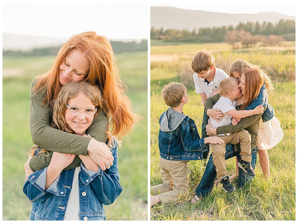 summertime family pictures in Castle Rock