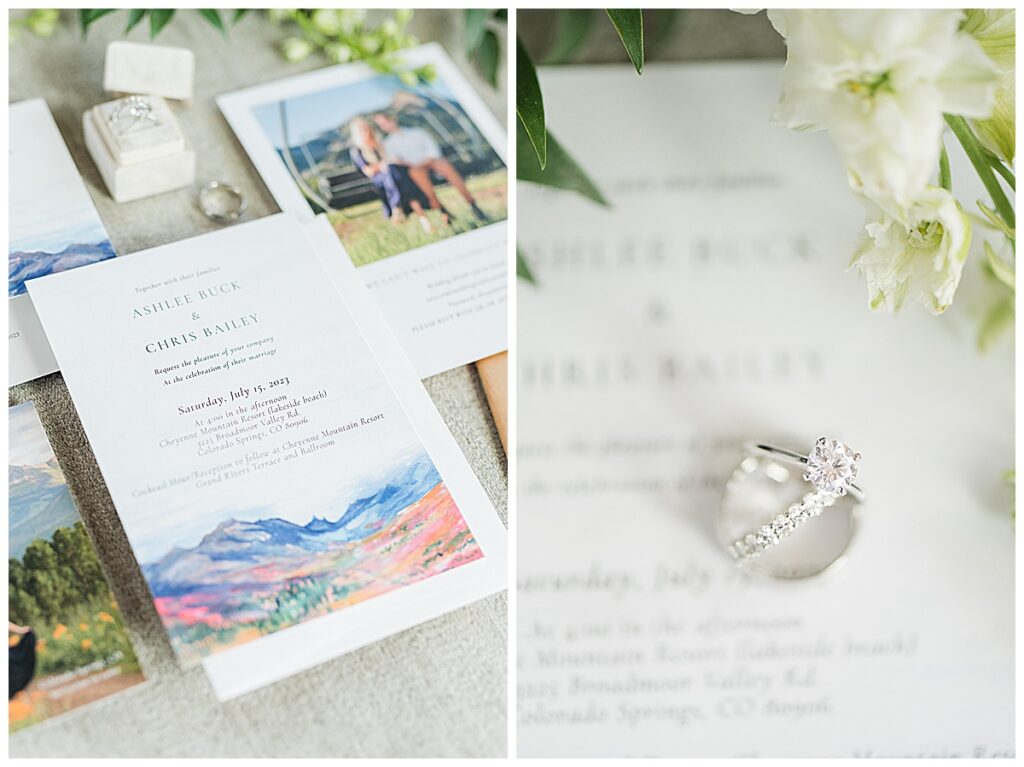 Cheyenne Mountain Wedding bridal details 