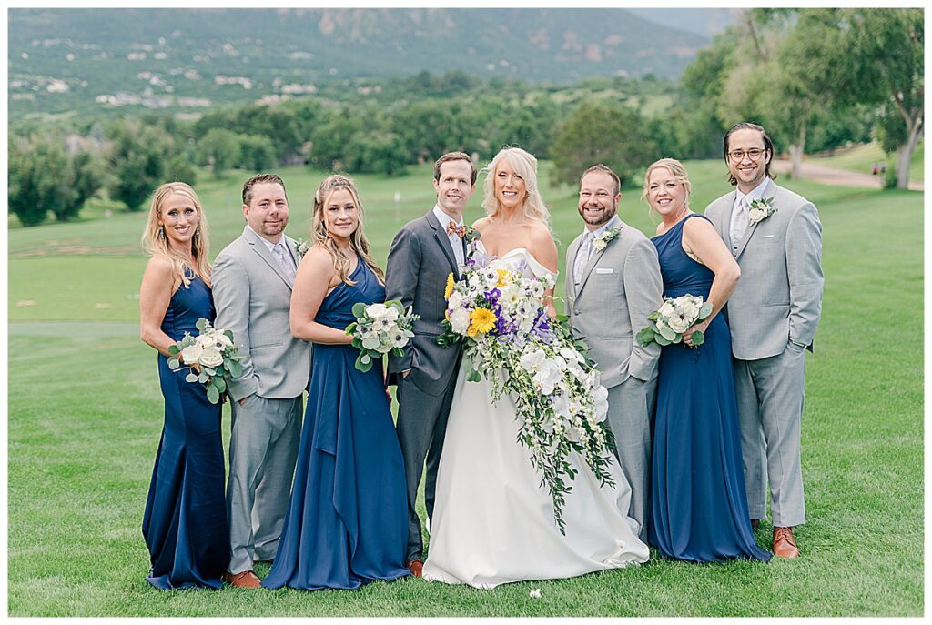 Cheyenne Mountain Resort Wedding bridal party