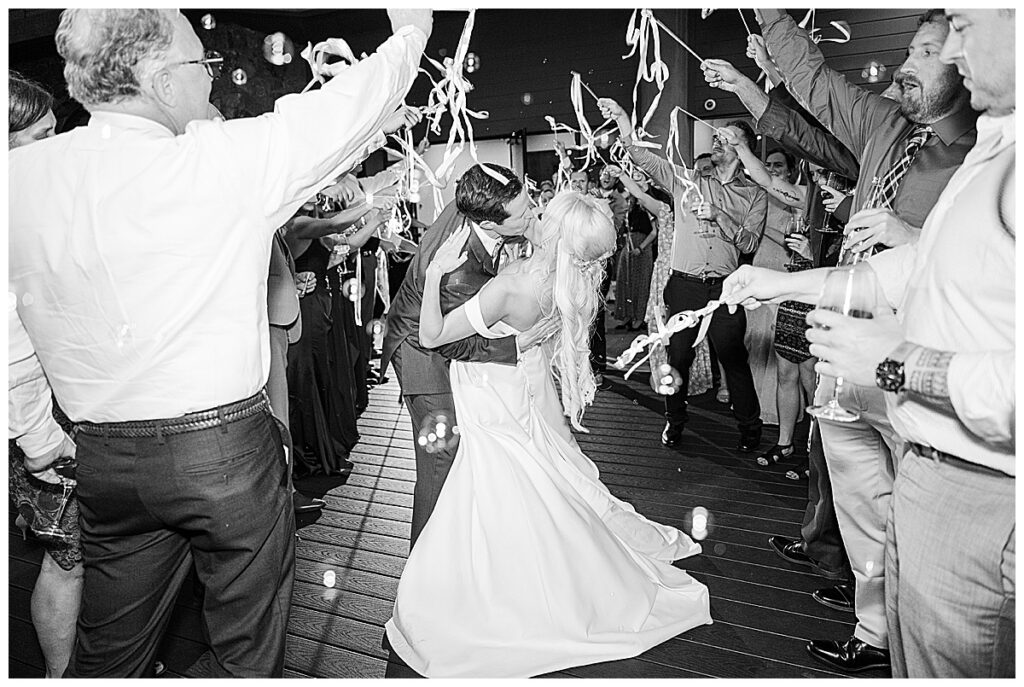 Cheyenne Mountain Resort grand river ballroom reception bride and groom exit