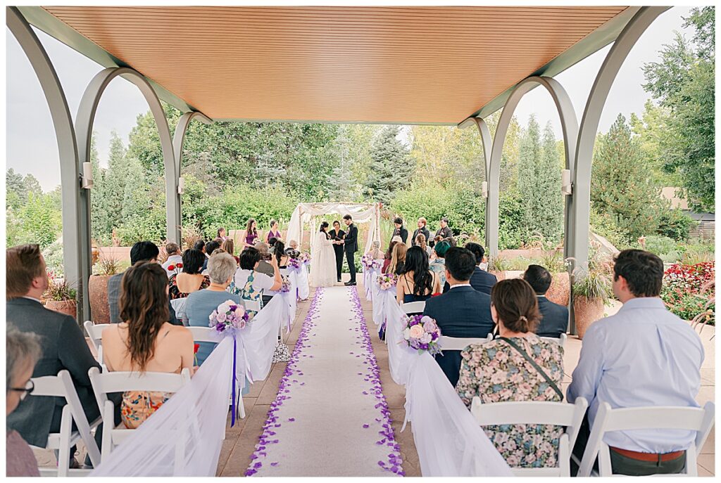 Denver botanic garden wedding ceremony