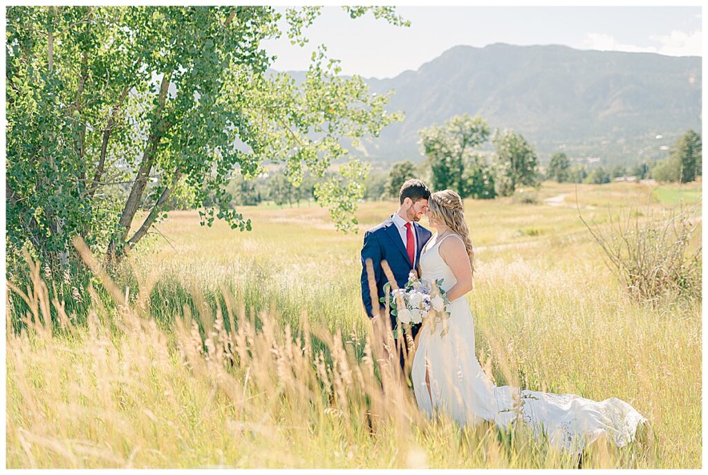 Cheyenne mountain resort bride and groom