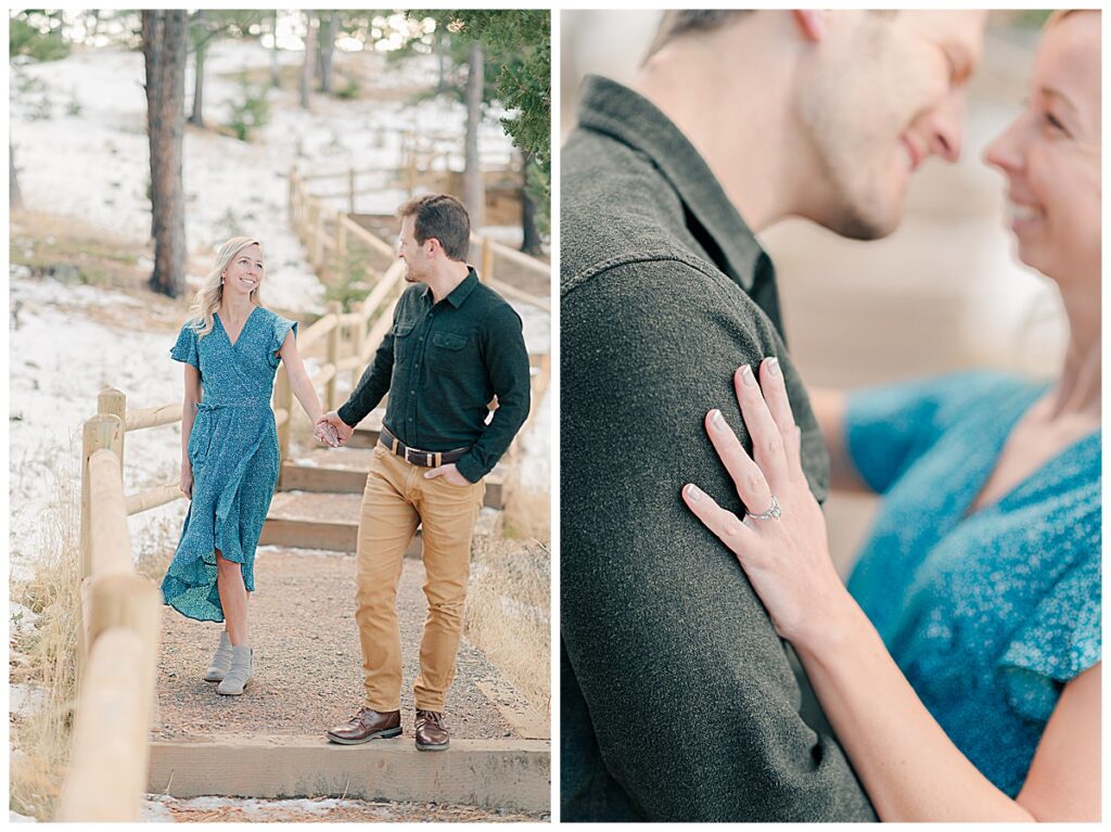 Colorado wedding engagement photographer in Boulder at Lost Gulch 