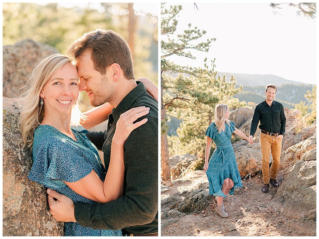 Colorado wedding engagement photographer in Boulder at Lost Gulch 