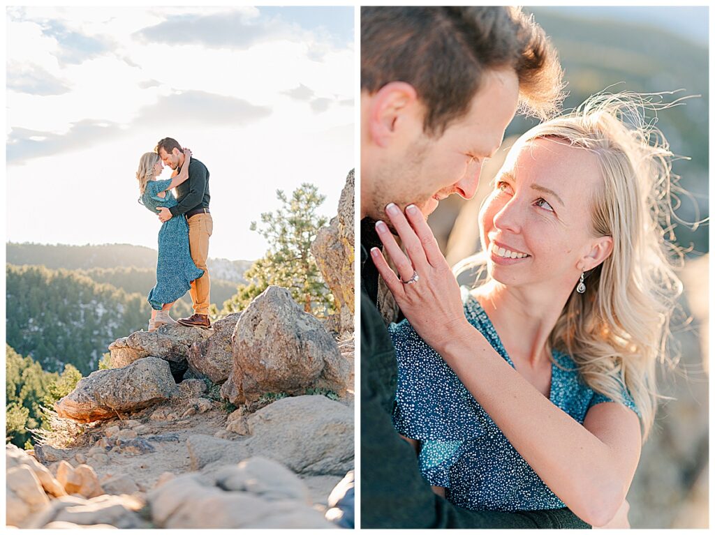 Colorado wedding engagement photographer in Boulder at Lost Gulch 