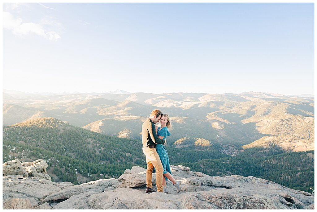 Colorado wedding engagement photographer in Boulder at Lost Gulch 