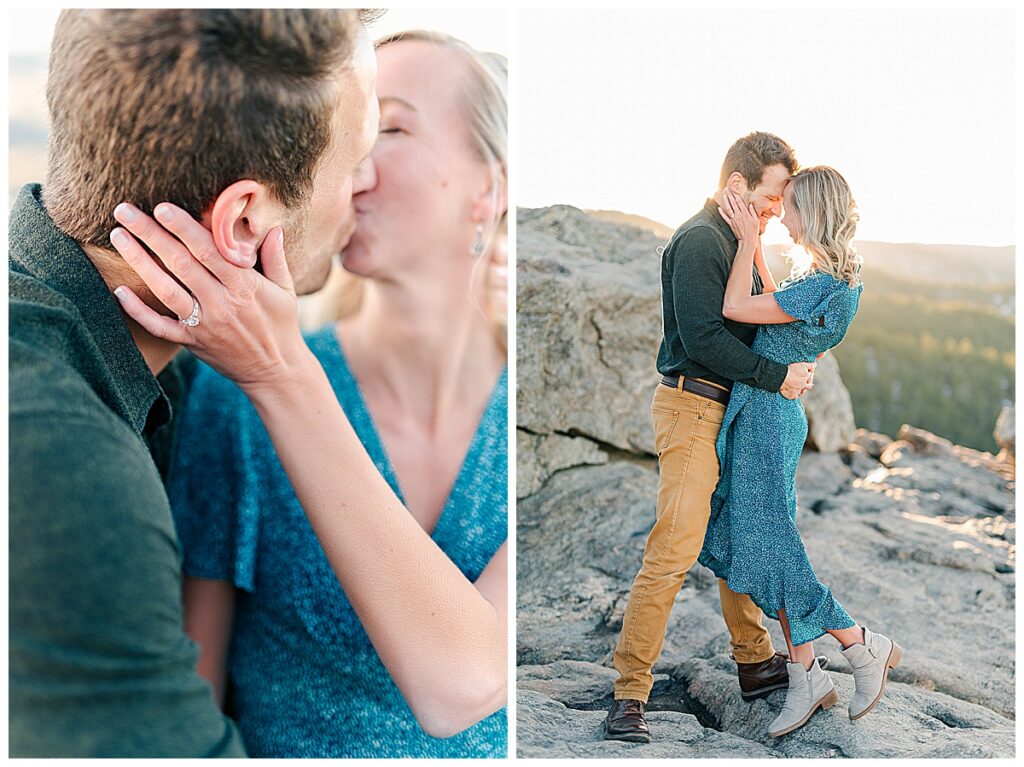 Colorado wedding engagement photographer in Boulder at Lost Gulch 