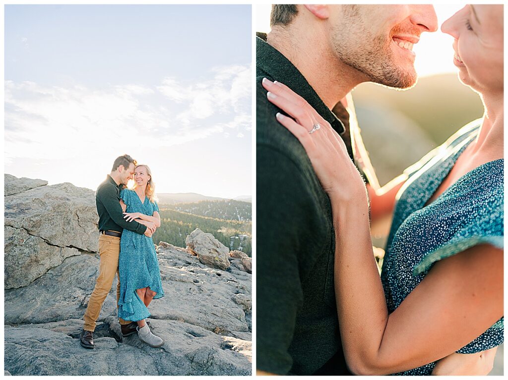 Colorado wedding engagement photographer in Boulder at Lost Gulch 