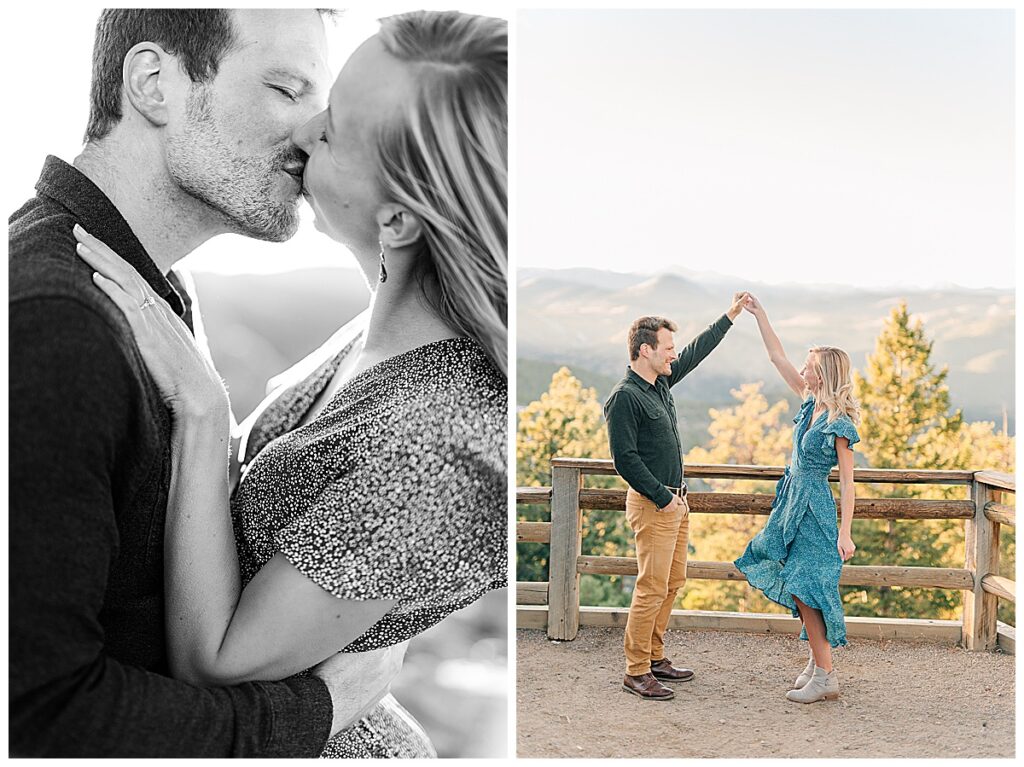 Colorado wedding engagement photographer in Boulder at Lost Gulch